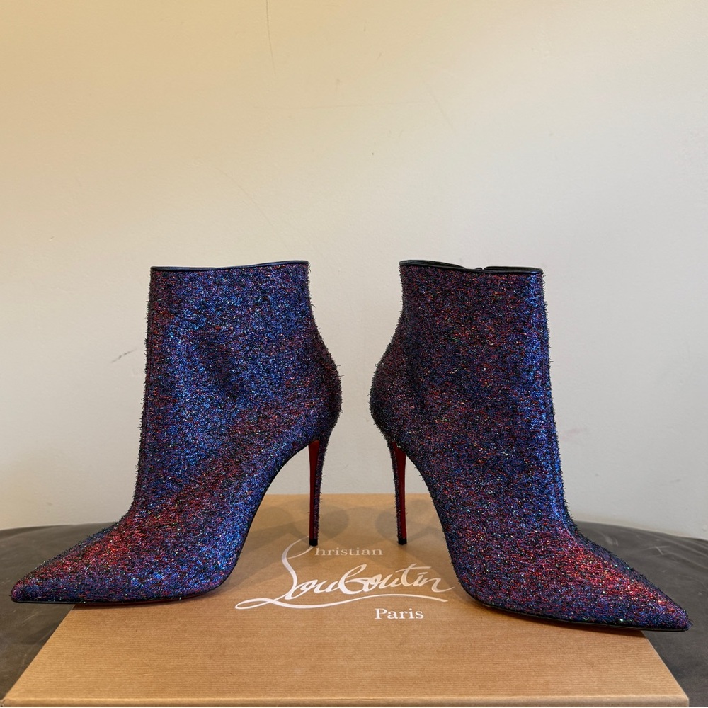 Christian Louboutin So Kate Starlight Lurex Booties, 39.5 - Picture 11 of 12